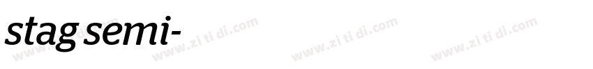 stag semi字体转换